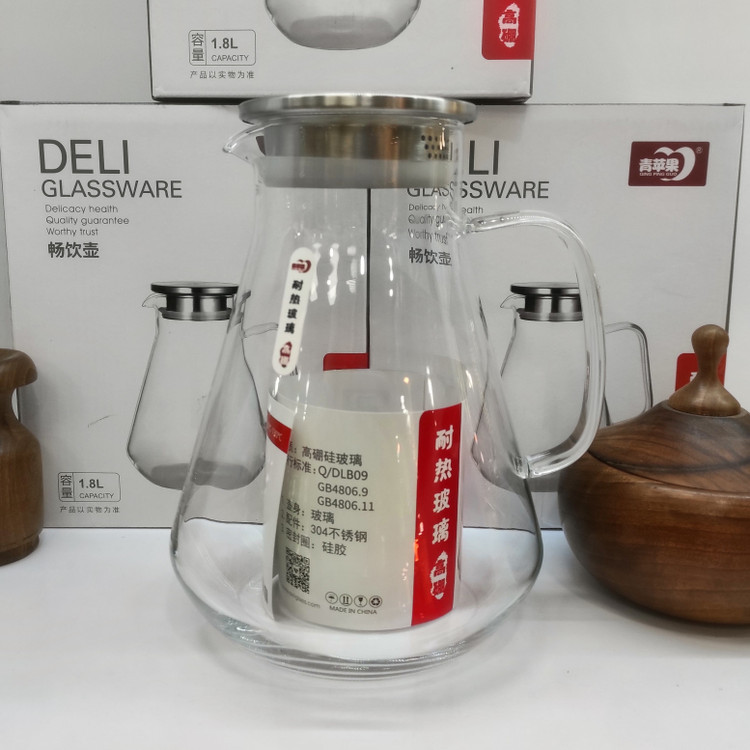 پارچ اب پیرکس 1.8لیتر درب دار ضد شوک